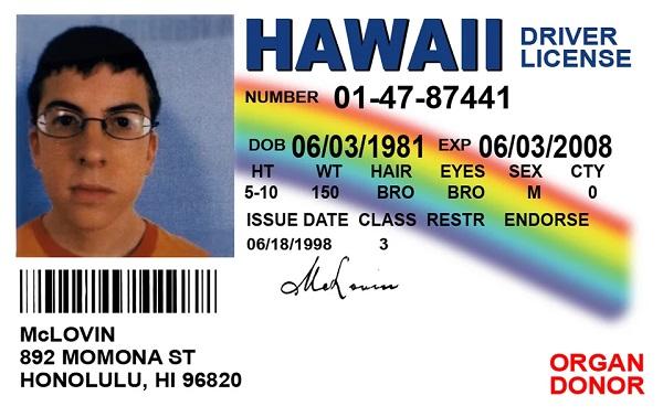 using a fake id