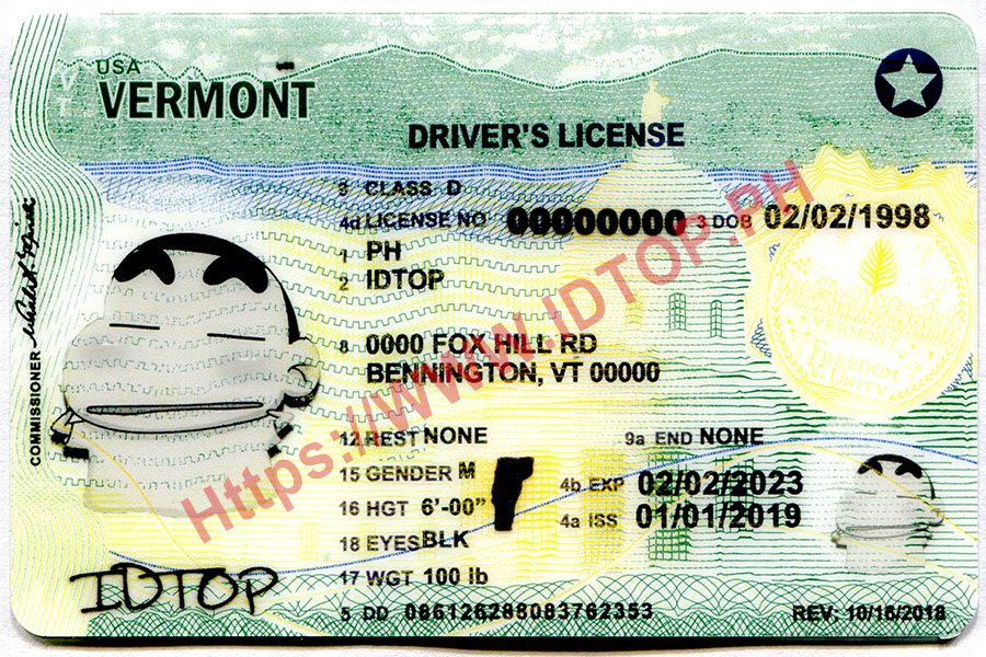 Vermont fake id