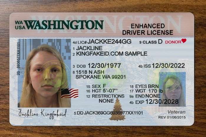 Washington Scannable fake id