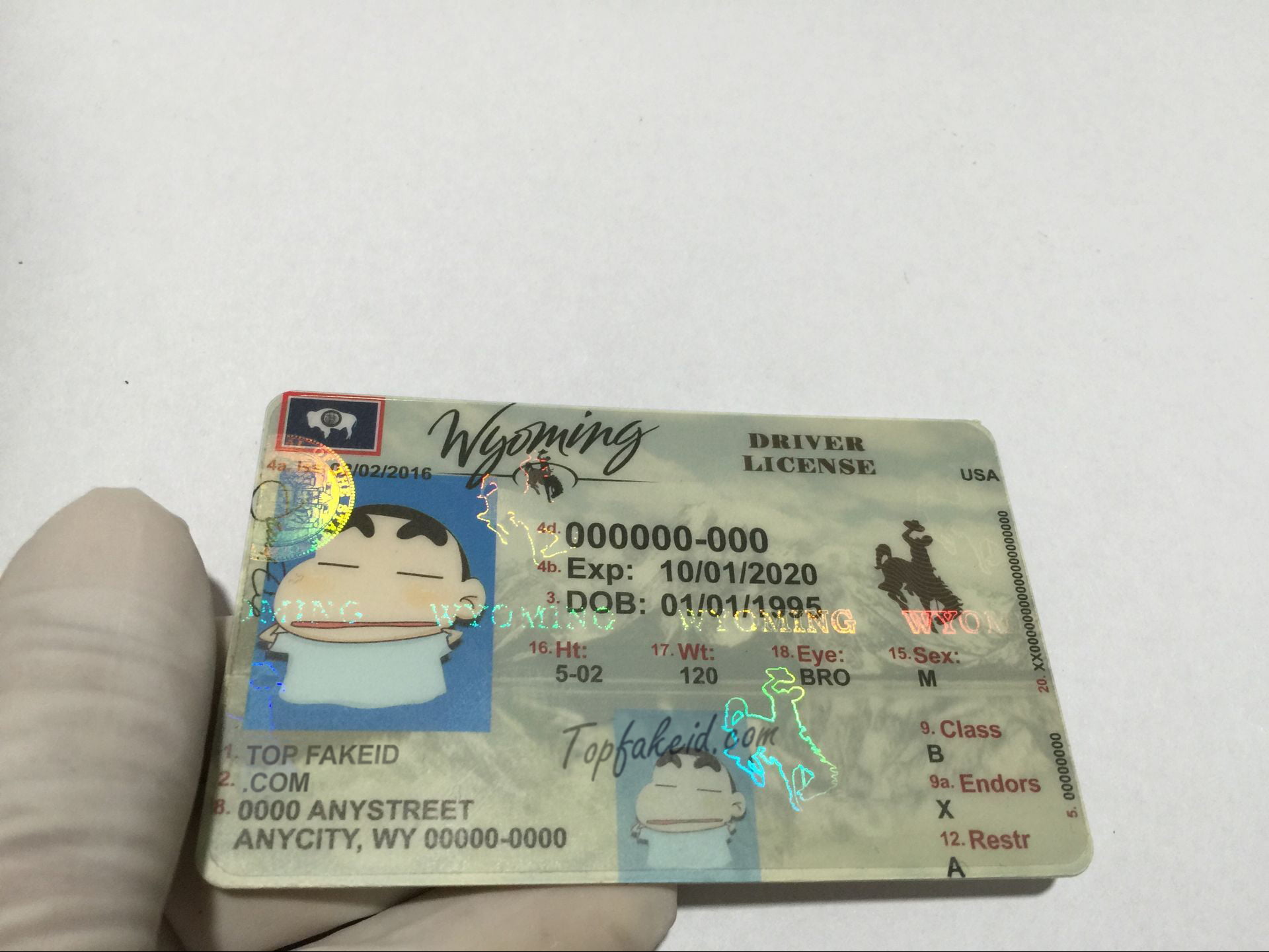 Wyoming Scannable fake id